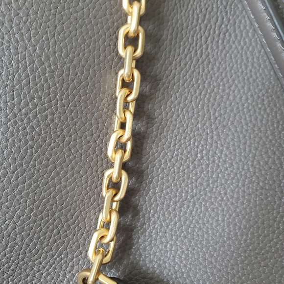 Sold!!Tory Burch grey leather tote bag - Picture 5 of 13